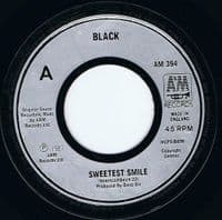 BLACK Sweetest Smile Vinyl Record 7 Inch A&M 1987